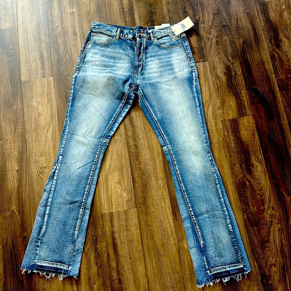 Blue flare men’s denim